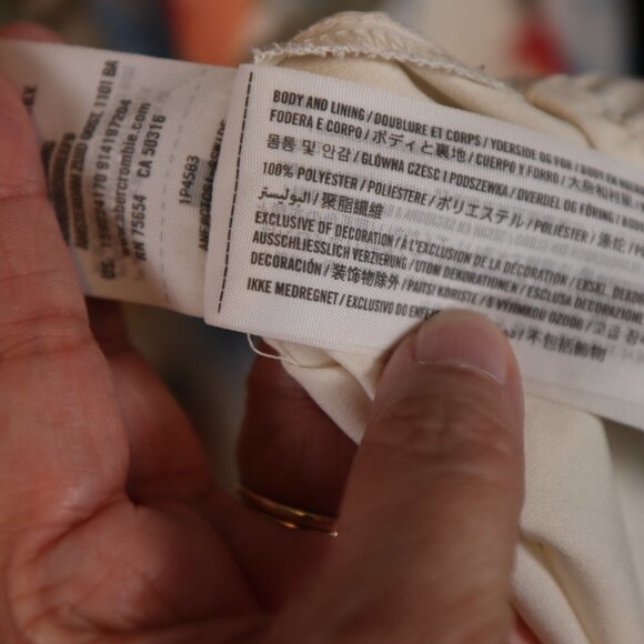 Abercrombie and Fitch Floral Ruffle Pintuck Drawstring Dress - Picture 11 of 12